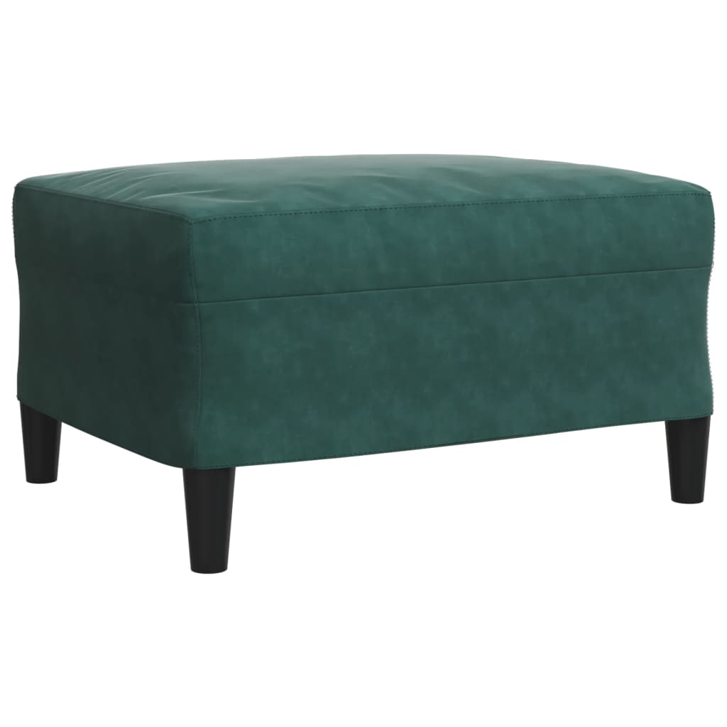 vidaXL Set de canapele cu perne, 3 piese, verde închis, catifea vidaXL Set de canapele cu perne, 3 piese, verde închis, catifea