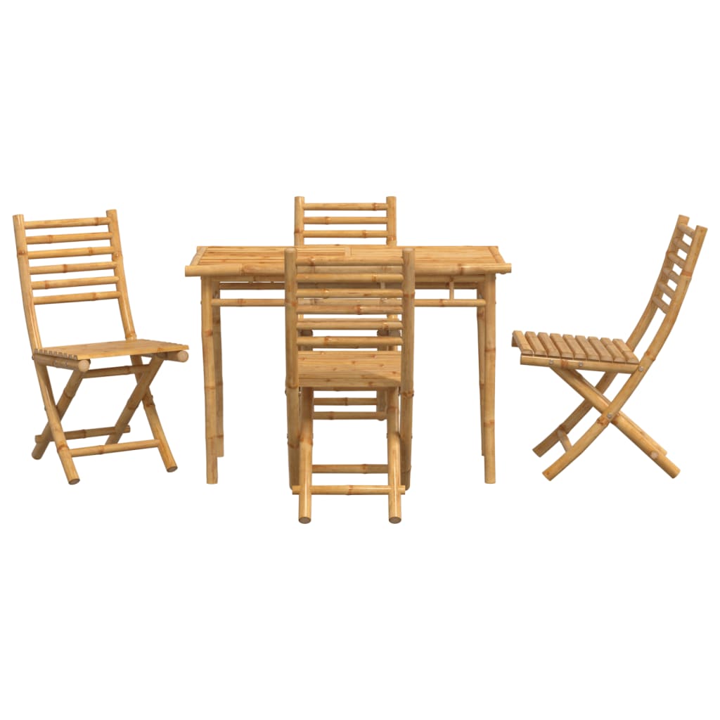vidaXL Set mobilier de grădină, 5 piese, bambus vidaXL Set mobilier de grădină, 5 piese, bambus