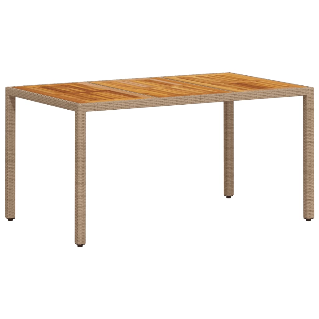 vidaXL Set mobilier grădină cu perne 7 piese bej poliratan/lemn acacia