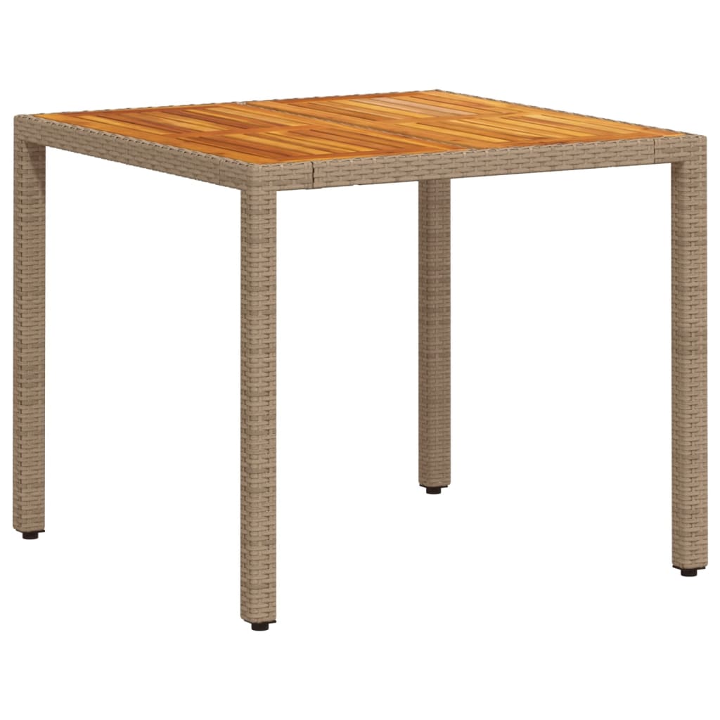 vidaXL Set mobilier grădină cu perne 5 piese bej poliratan/lemn acacia