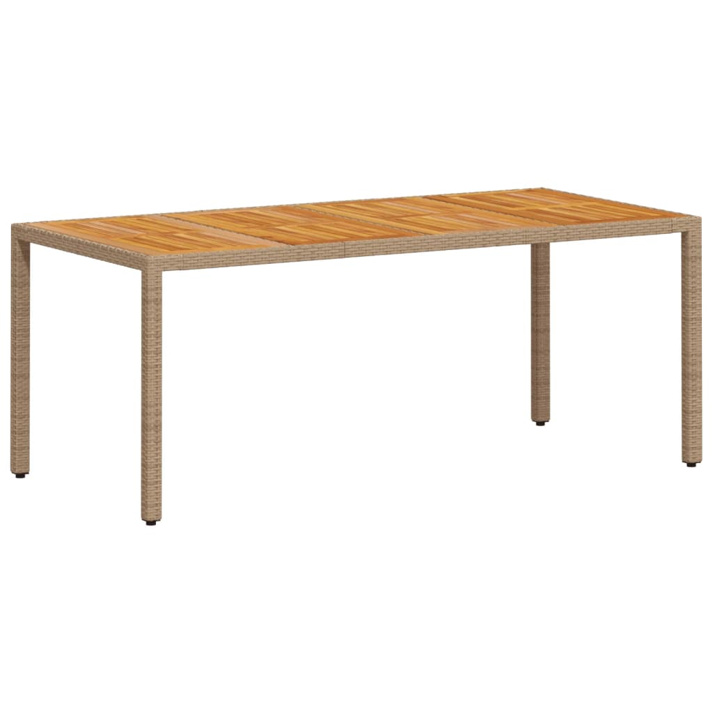 vidaXL Set mobilier grădină cu perne 7 piese bej poliratan/lemn acacia