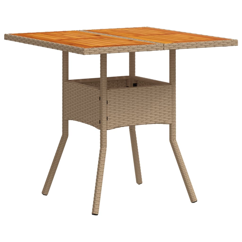 vidaXL Set mobilier grădină cu perne 3 piese bej poliratan/lemn acacia
