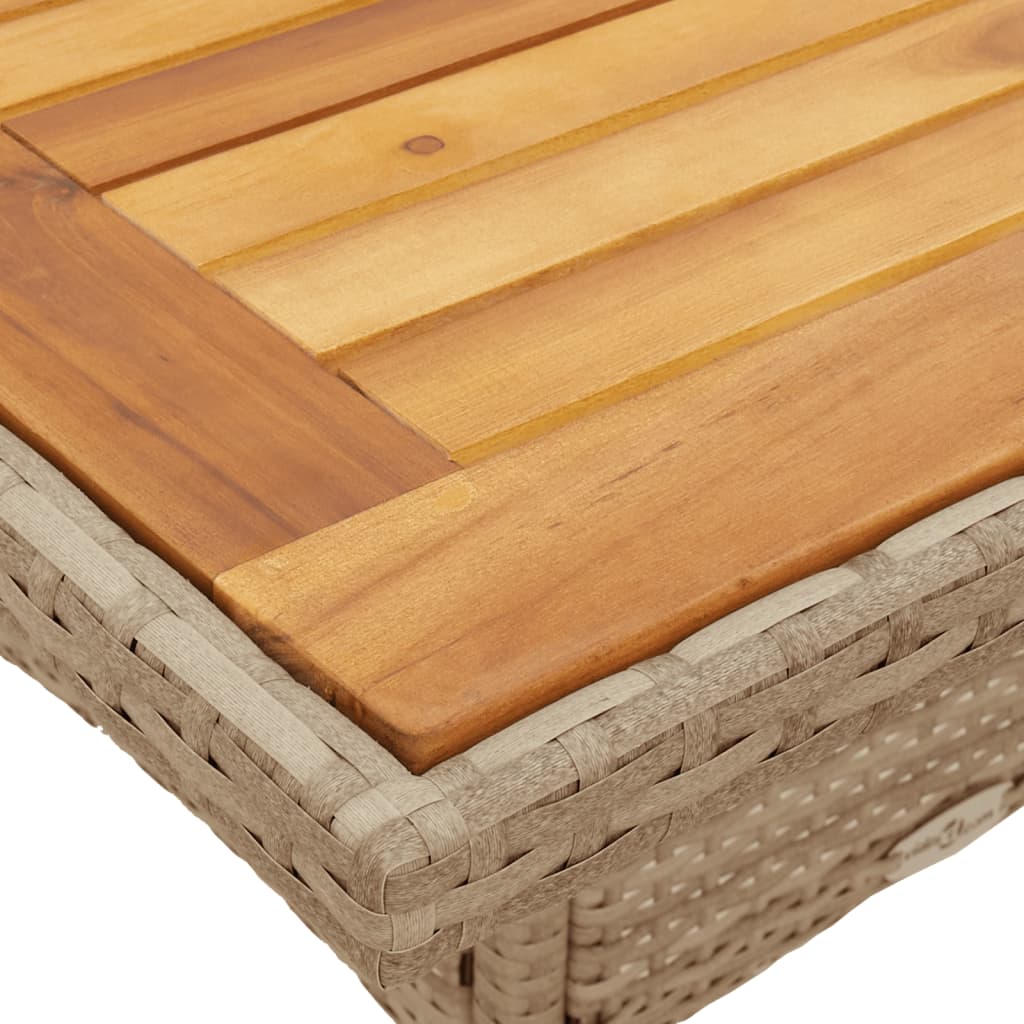 vidaXL Set mobilier grădină cu perne 3 piese bej poliratan/lemn acacia