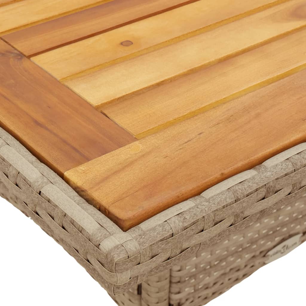 vidaXL Set mobilier grădină cu perne 5 piese bej poliratan/lemn acacia