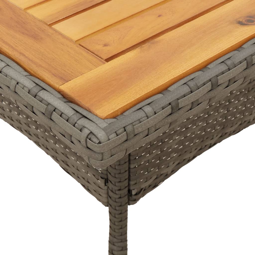 vidaXL Set mobilier grădină cu perne 5 piese gri poliratan/lemn acacia