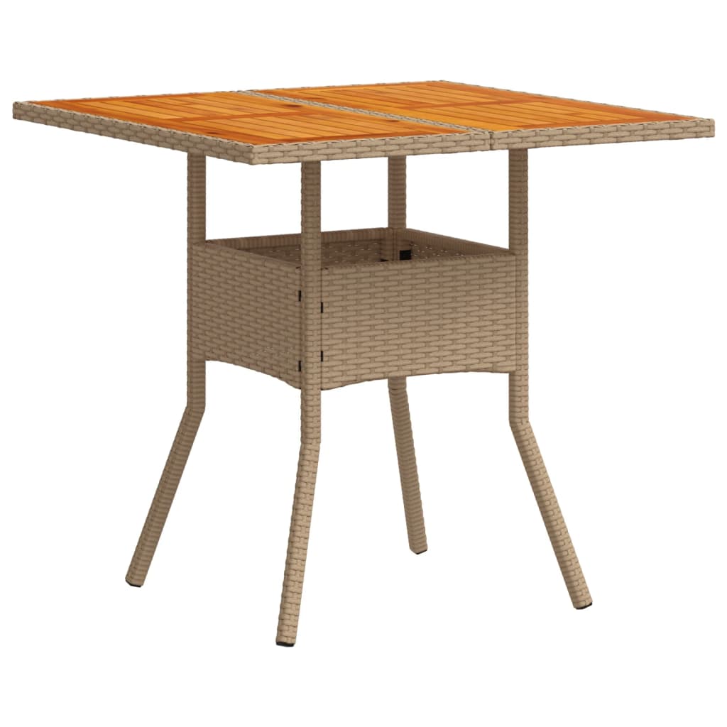 vidaXL Set mobilier grădină cu perne 3 piese bej poliratan/lemn acacia