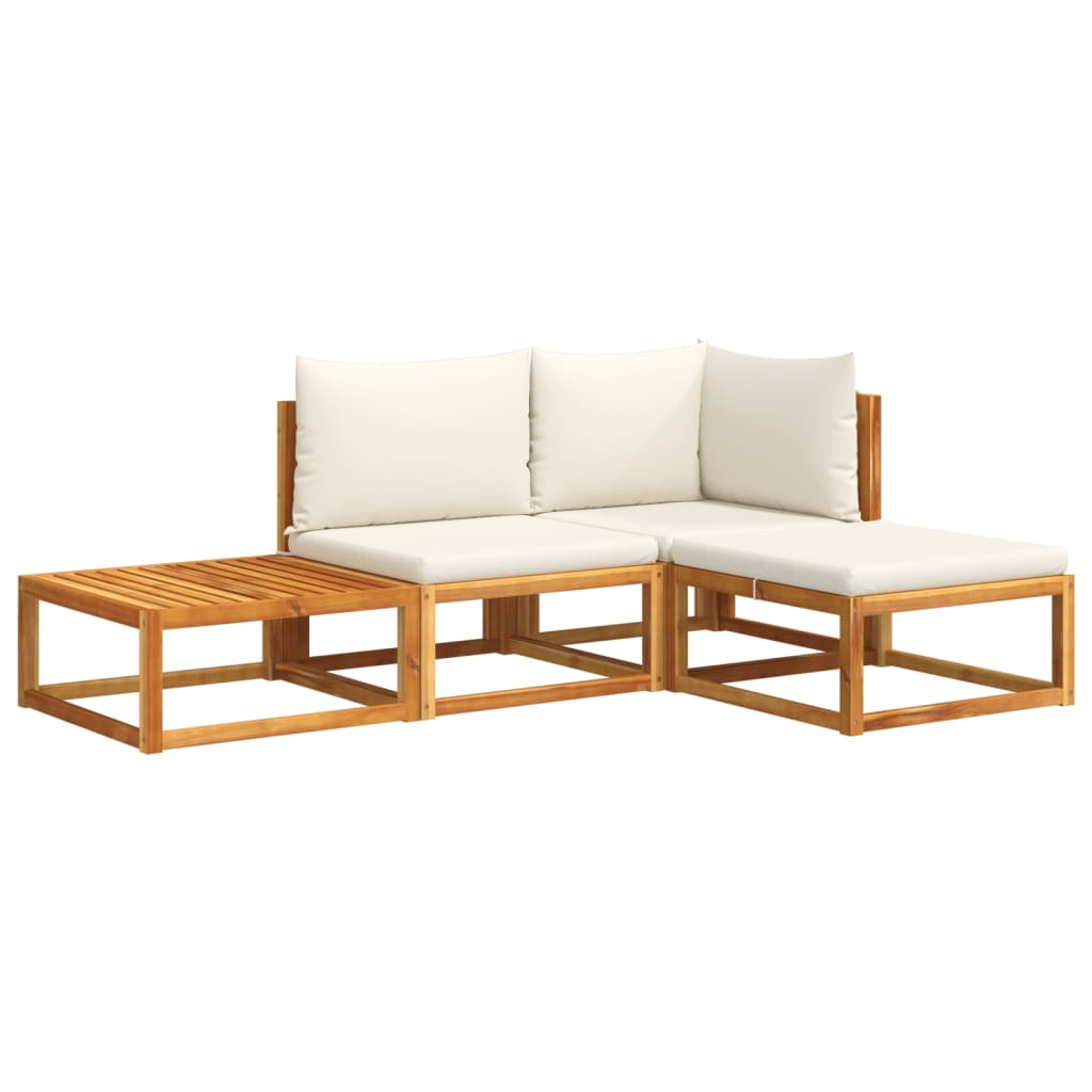 vidaXL Set canapele de grădină cu 4 piese, lemn de acacia și frânghie vidaXL Set canapele de grădină cu 4 piese, lemn de acacia și frânghie