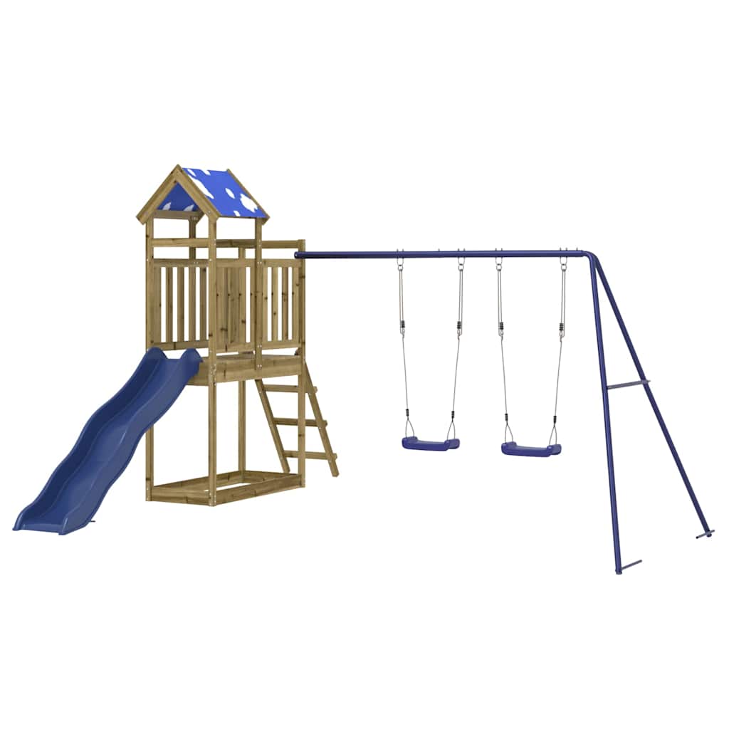 vidaXL Set de joacă pentru exterior, lemn de pin impregnat