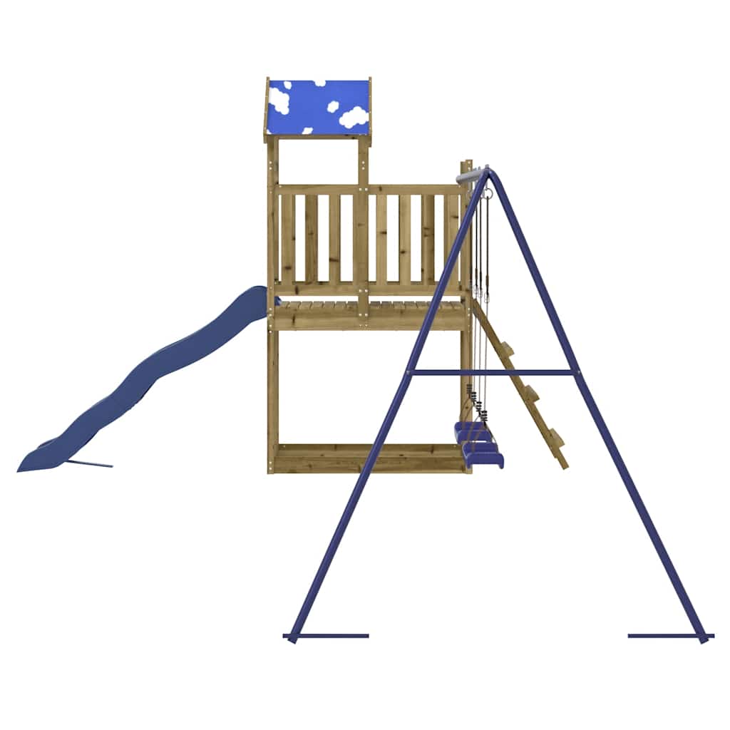 vidaXL Set de joacă pentru exterior, lemn de pin impregnat