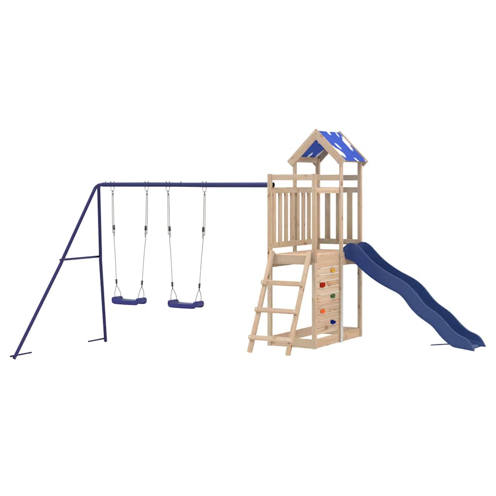 vidaXL Set de joacă pentru exterior, lemn masiv de pin