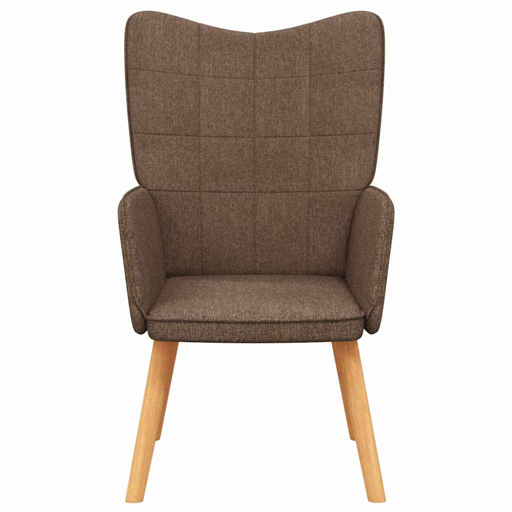 vidaXL Scaun de relaxare, maro, material textil
