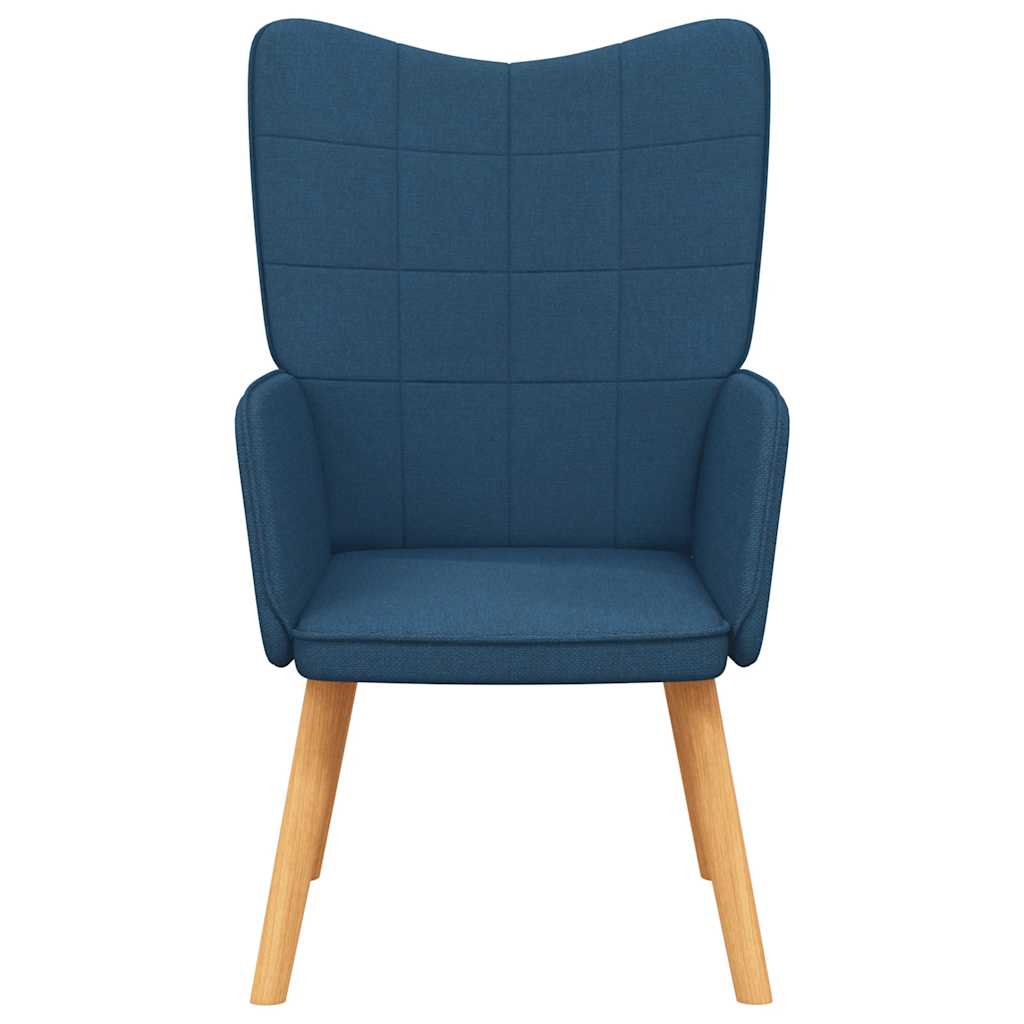 vidaXL Scaun de relaxare, albastru, material textil