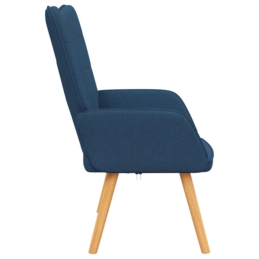 vidaXL Scaun de relaxare, albastru, material textil