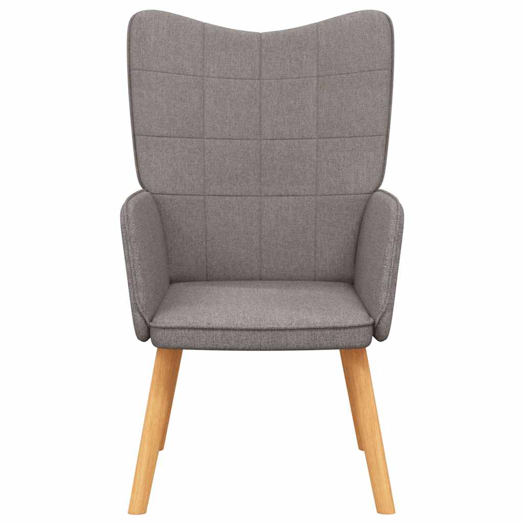 vidaXL Scaun de relaxare, taupe, material textil vidaXL Scaun de relaxare, taupe, material textil