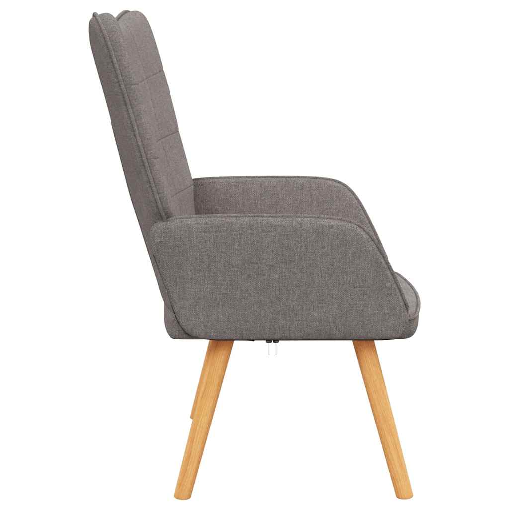 vidaXL Scaun de relaxare, taupe, material textil vidaXL Scaun de relaxare, taupe, material textil