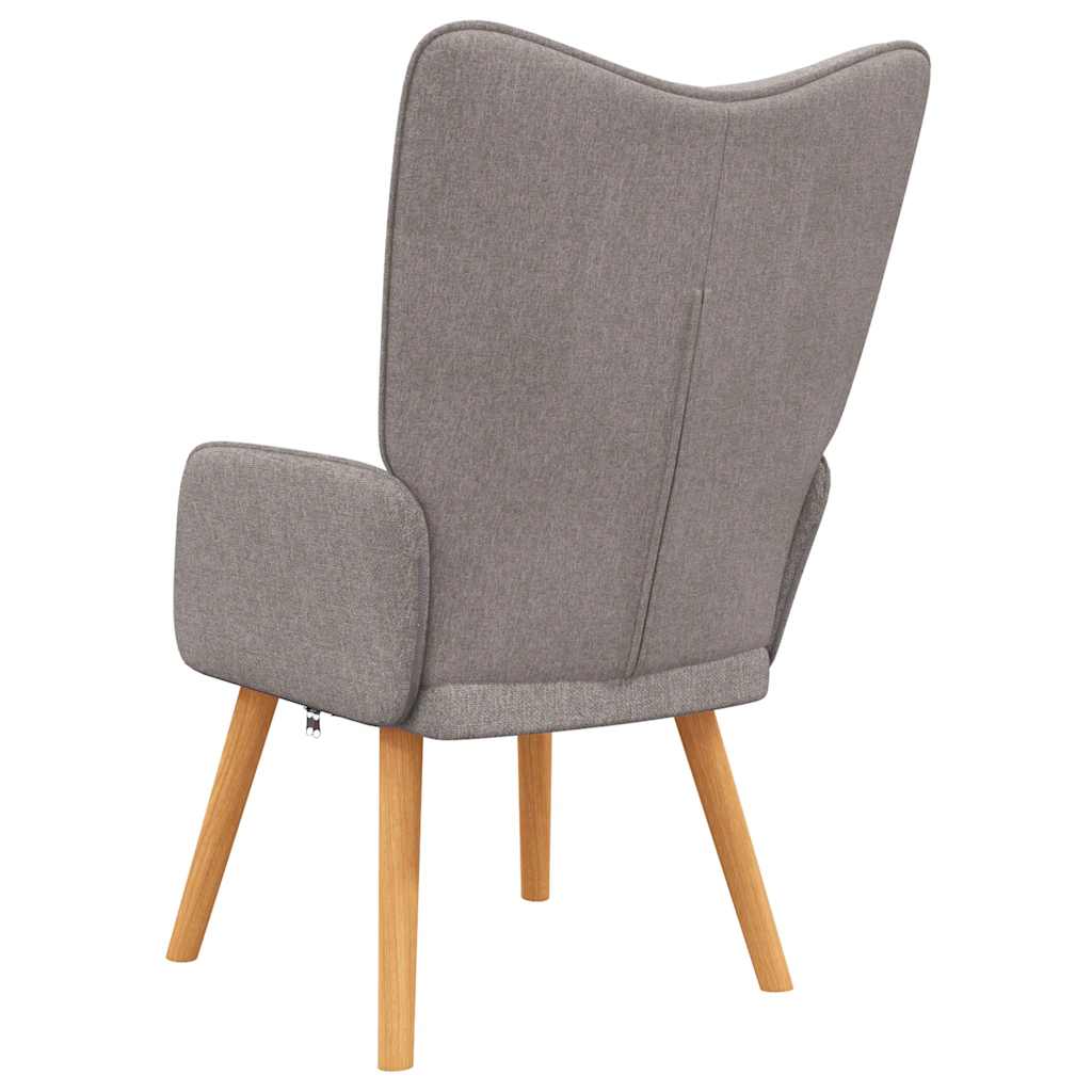 vidaXL Scaun de relaxare, taupe, material textil vidaXL Scaun de relaxare, taupe, material textil