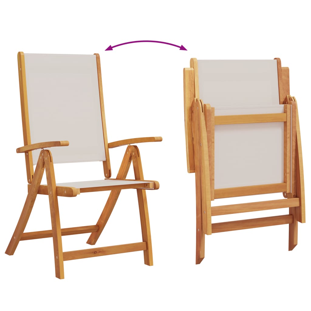 vidaXL Set mobilier de grădină, 9 piese, lemn masiv acacia/textilenă vidaXL Set mobilier de grădină, 9 piese, lemn masiv acacia/textilenă