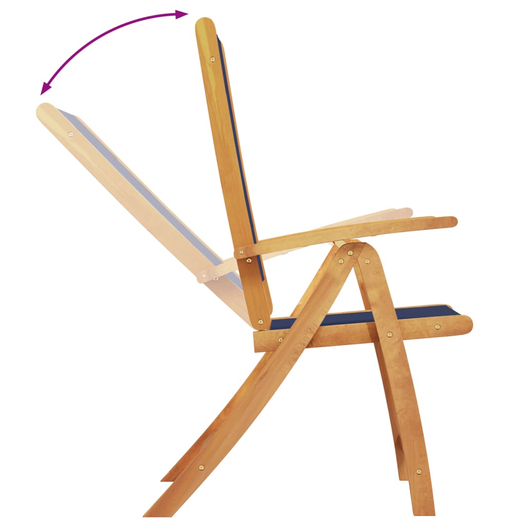 vidaXL Set mobilier de grădină, 5 piese, lemn masiv acacia/textilenă