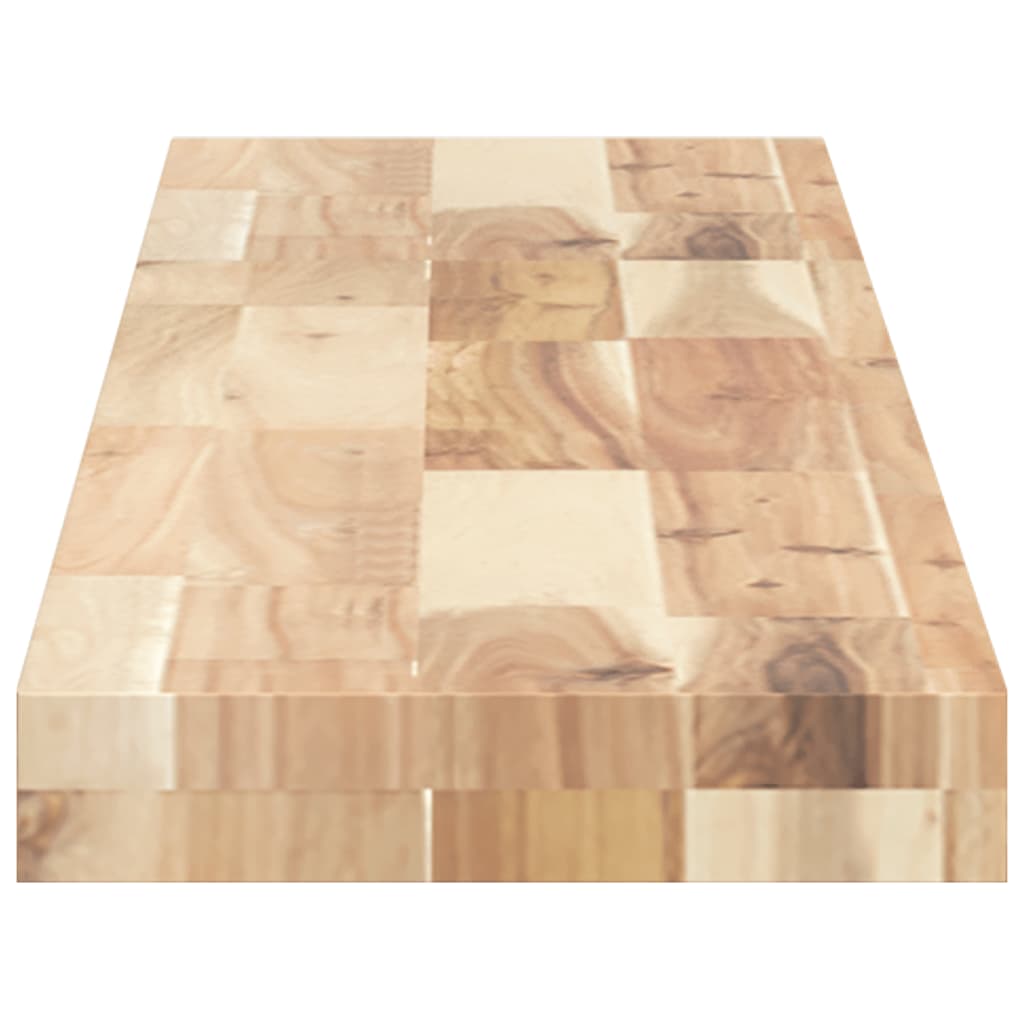 vidaXL Rafturi plutitoare 2 buc. 120x20x4cm lemn masiv acacia netratat