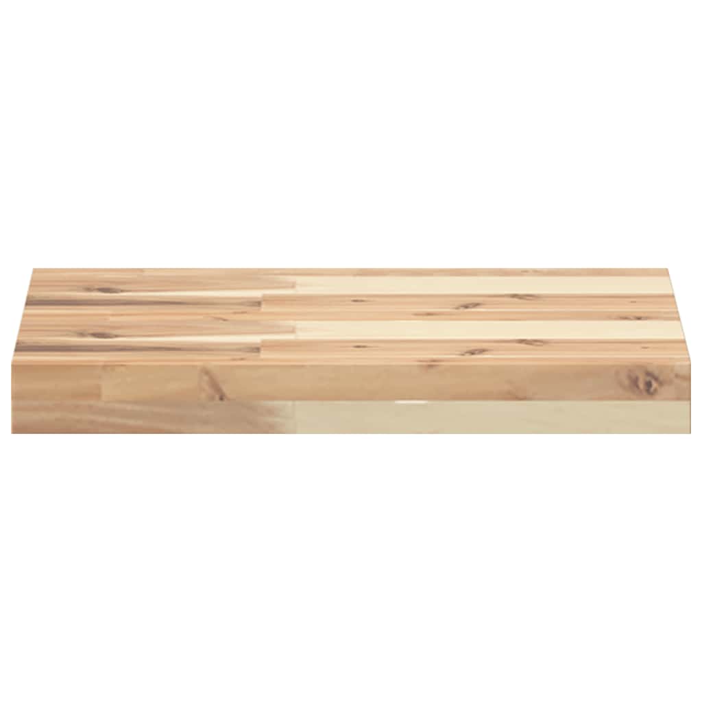 vidaXL Rafturi plutitoare 2 buc. 40x30x4 cm lemn masiv acacia netratat