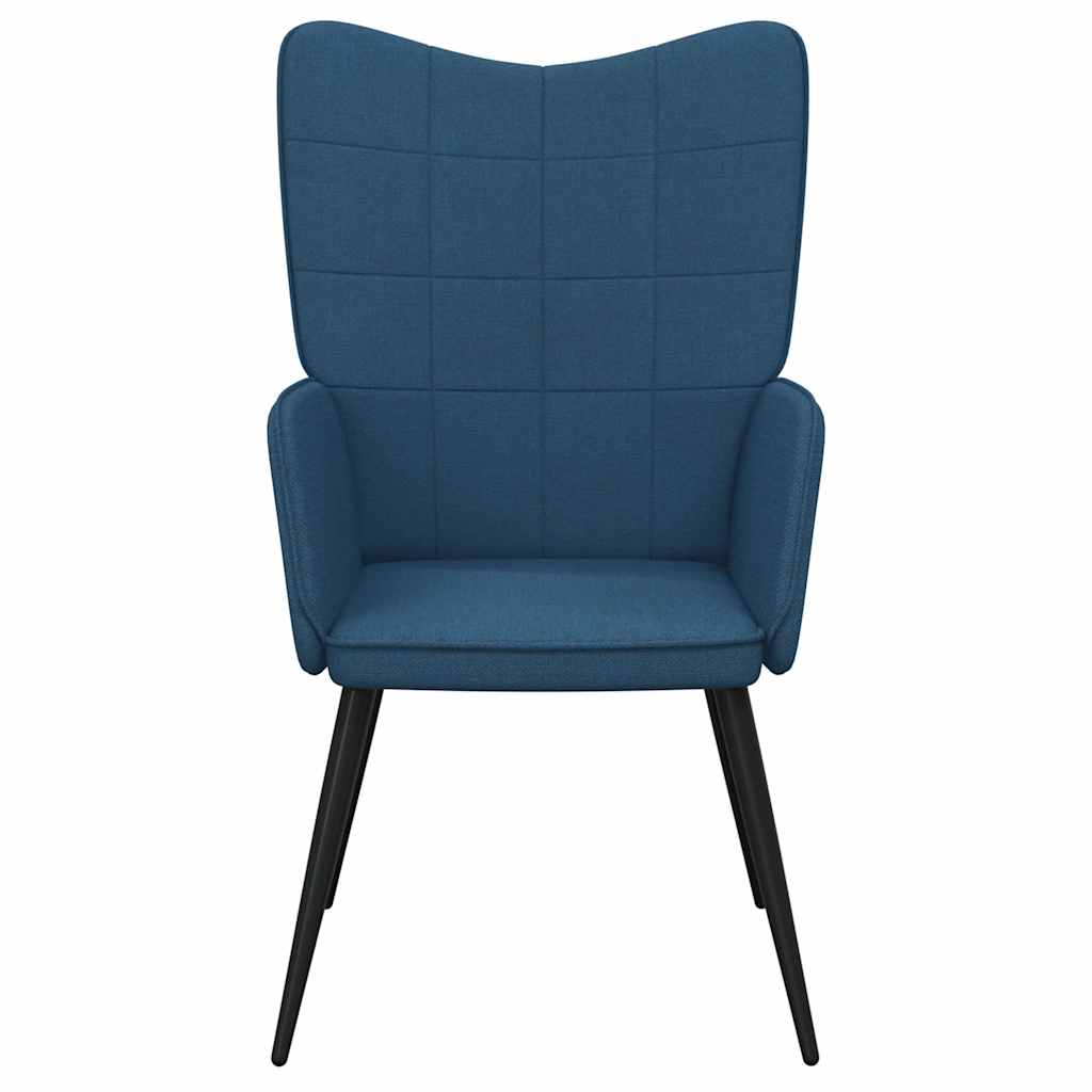 vidaXL Scaun de relaxare, albastru, material textil vidaXL Scaun de relaxare, albastru, material textil