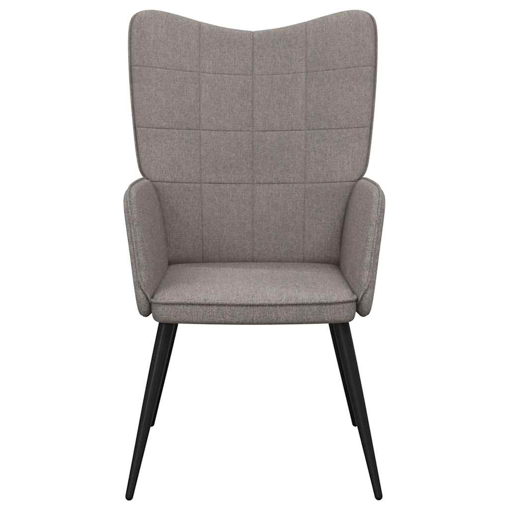 vidaXL Scaun de relaxare, gri taupe, material textil
