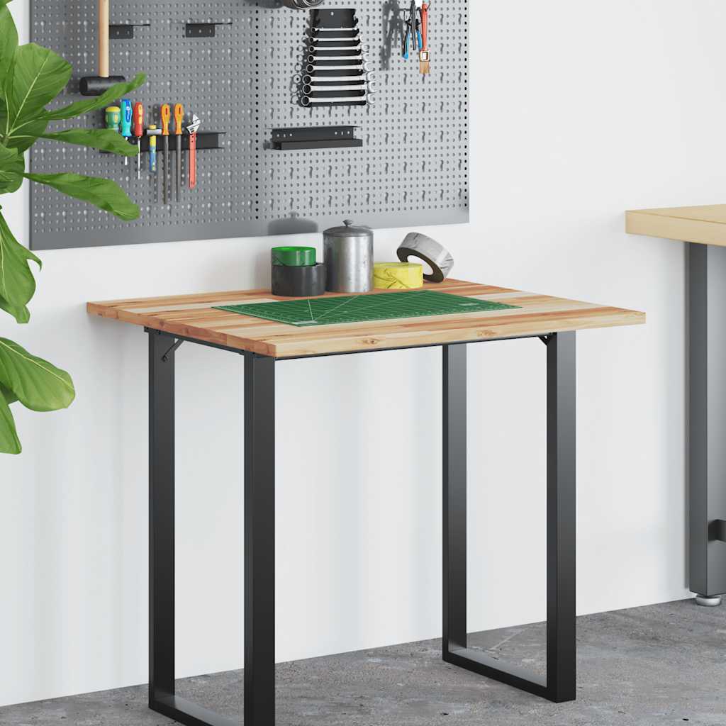 vidaXL Blat de birou finisat cu ulei, 80x60x2 cm, lemn masiv acacia