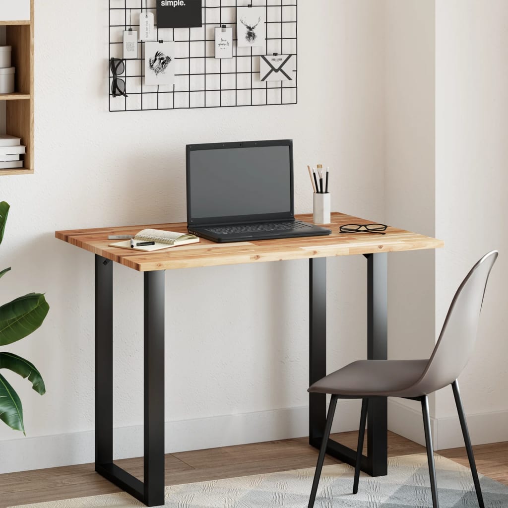 vidaXL Blat de birou finisat cu ulei, 80x70x2 cm, lemn masiv acacia vidaXL Blat de birou finisat cu ulei, 80x70x2 cm, lemn masiv acacia