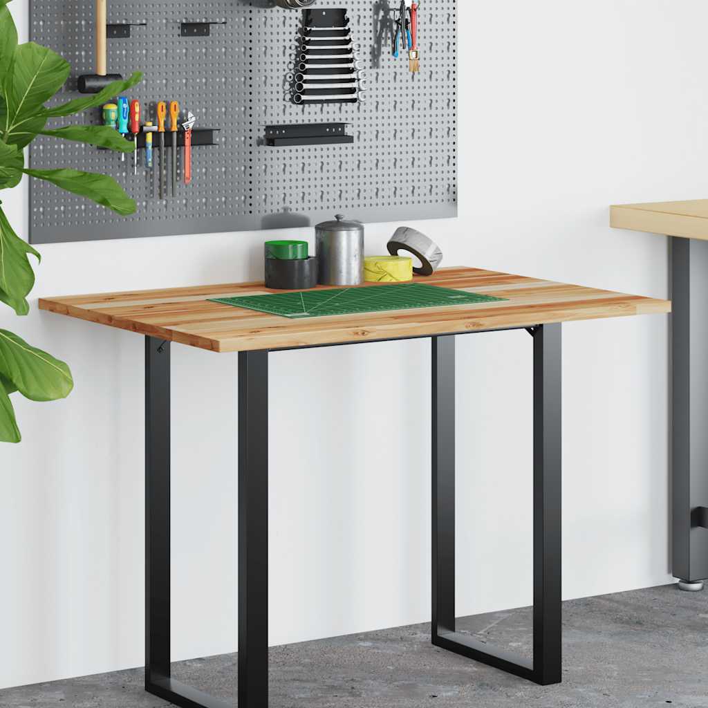 vidaXL Blat de birou finisat cu ulei, 100x70x2 cm, lemn masiv acacia