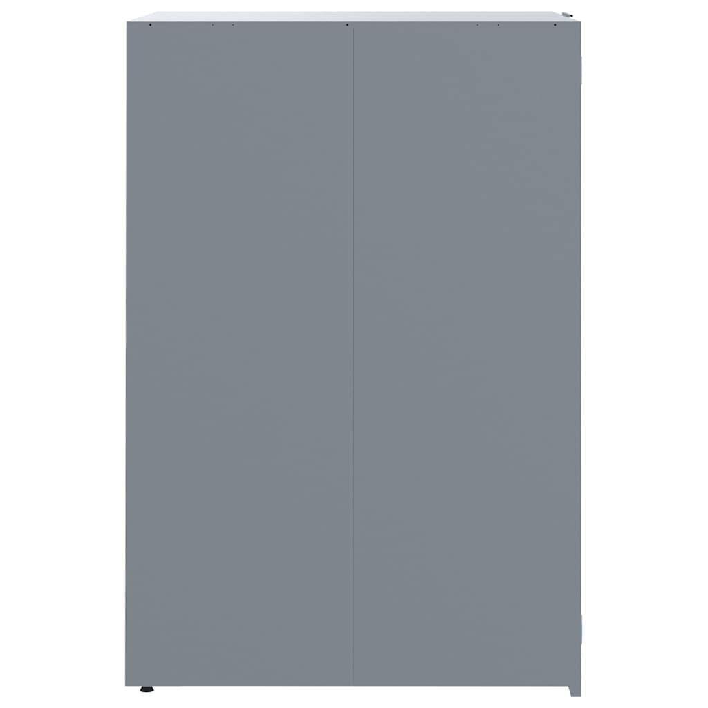 vidaXL Depozitare coș gunoi cu roți 6 coșuri gri 414x79x117 cm oțel vidaXL Depozitare coș gunoi cu roți 6 coșuri gri 414x79x117 cm oțel