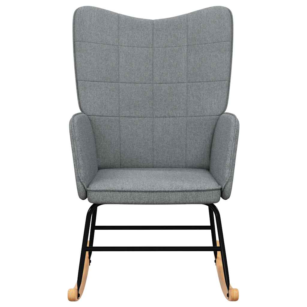 vidaXL Scaun balansoar, gri deschis, material textil