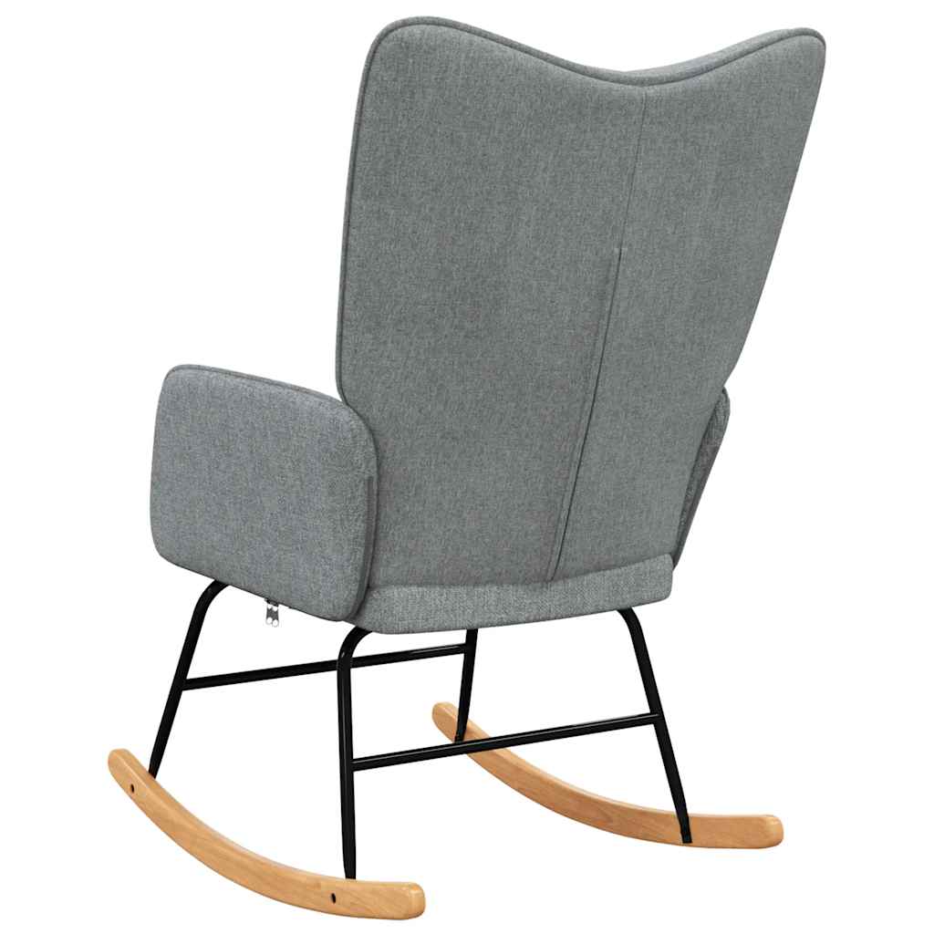 vidaXL Scaun balansoar, gri deschis, material textil