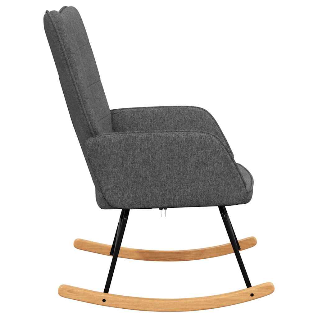 vidaXL Scaun balansoar, gri închis, material textil vidaXL Scaun balansoar, gri închis, material textil