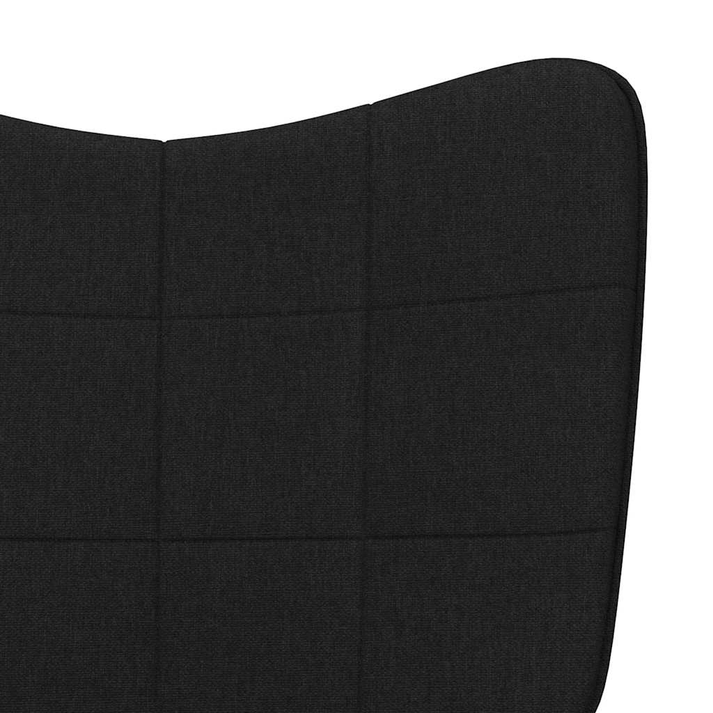 vidaXL Scaun balansoar, negru, material textil vidaXL Scaun balansoar, negru, material textil
