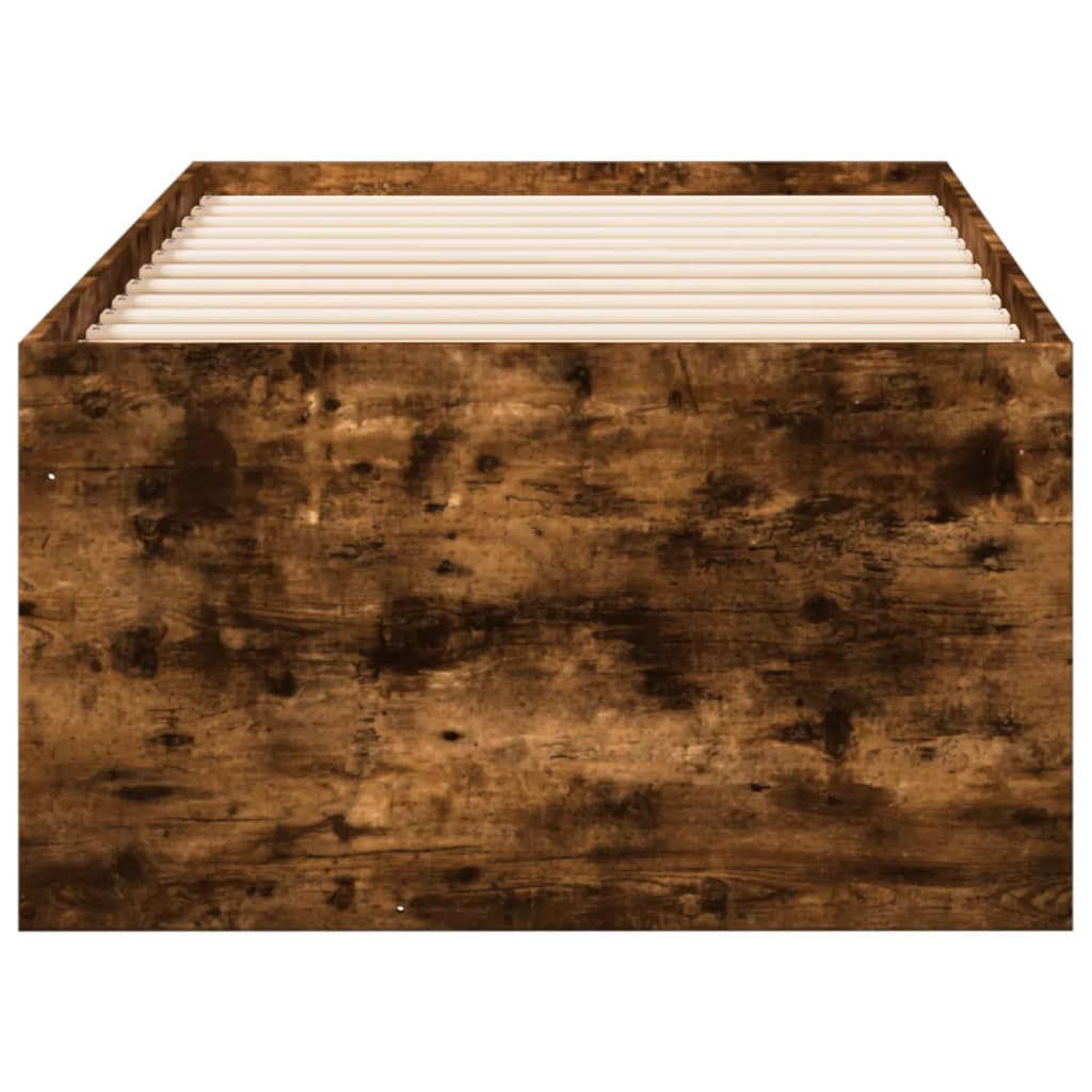 vidaXL Pat de zi cu sertare fără saltea, stejar fumuriu, 90x190 cm