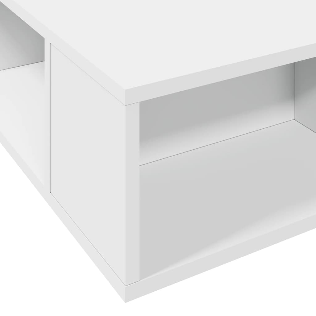 vidaXL Cadru de pat alb 180x200 cm din lemn prelucrat