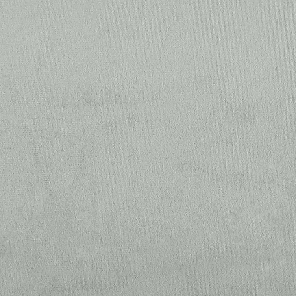 vidaXL Scaun de relaxare, gri deschis, catifea