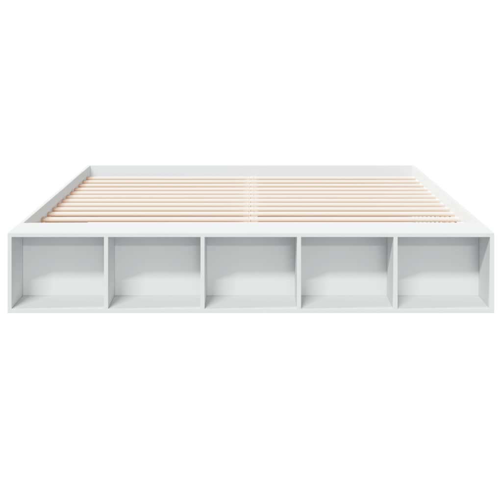 vidaXL Cadru de pat alb 180x200 cm din lemn prelucrat vidaXL Cadru de pat alb 180x200 cm din lemn prelucrat