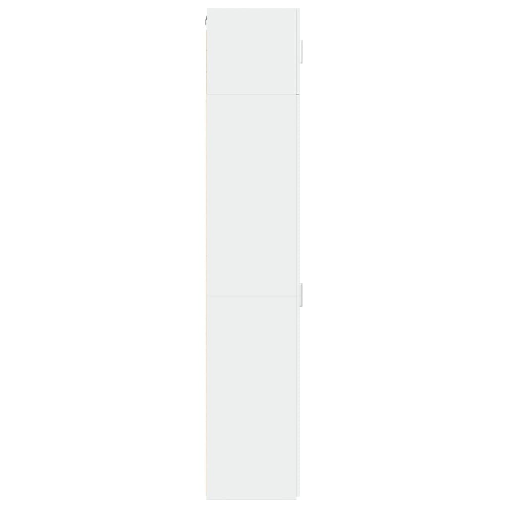 vidaXL Dulap depozitare slim alb 30x42,5x225 cm lemn prelucrat