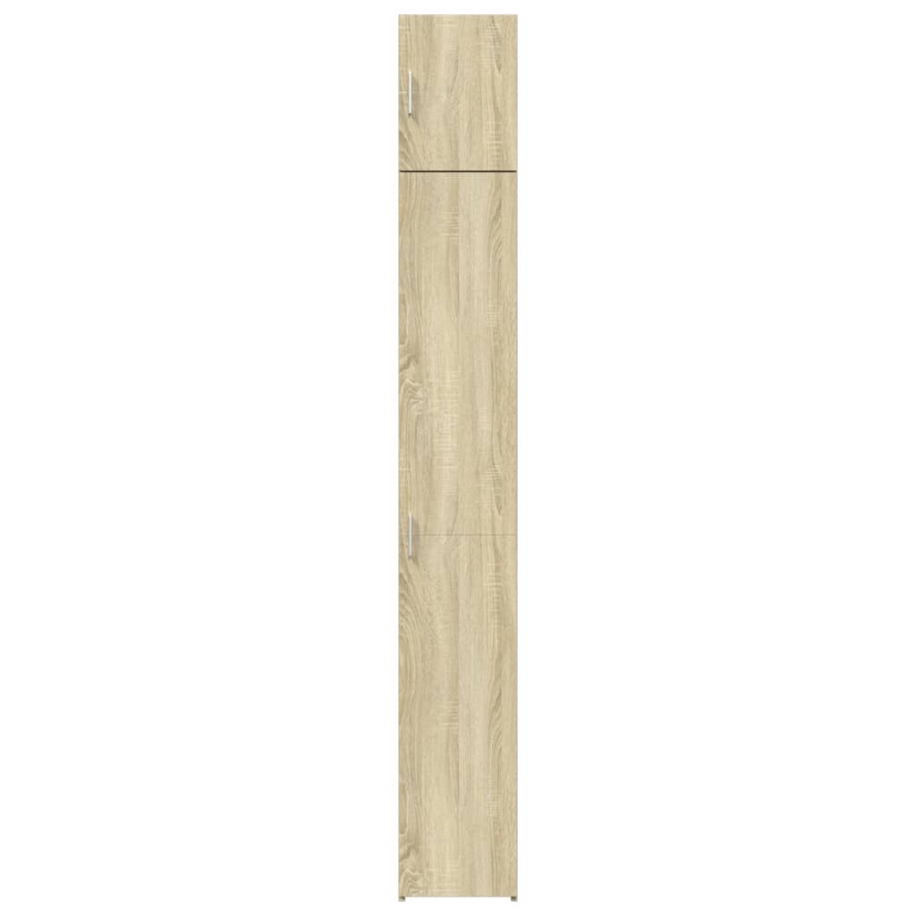 vidaXL Dulap depozitare slim stejar sonoma 30x42,5x225cm lemn compozit