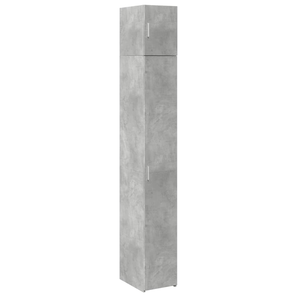 vidaXL Dulap depozitare slim gri beton 30x42,5x225 cm lemn prelucrat
