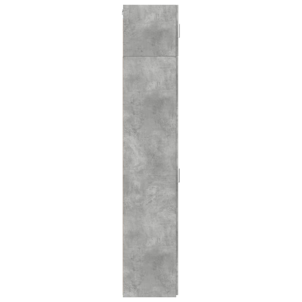 vidaXL Dulap depozitare slim gri beton 30x42,5x225 cm lemn prelucrat
