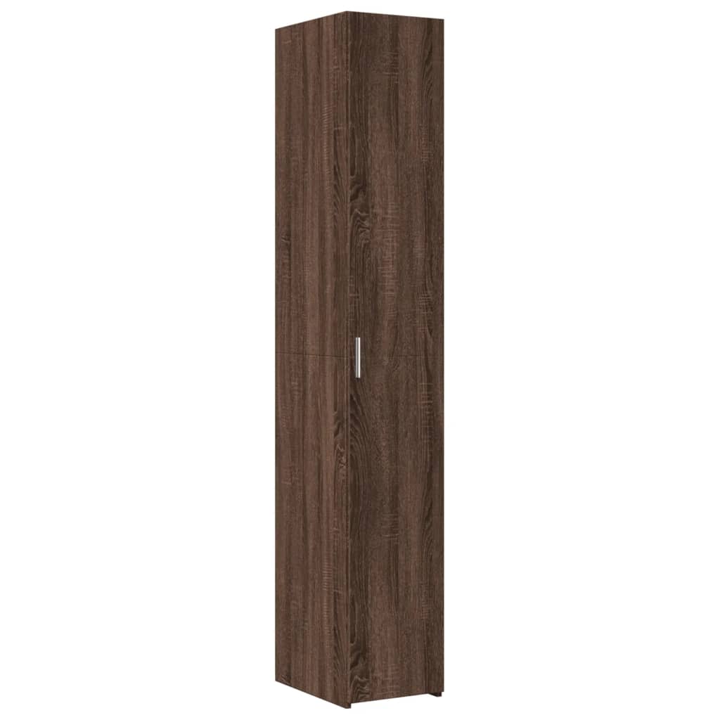 vidaXL Dulap depozitare slim stejar maro 30x42,5x225 cm lemn prelucrat vidaXL Dulap depozitare slim stejar maro 30x42,5x225 cm lemn prelucrat
