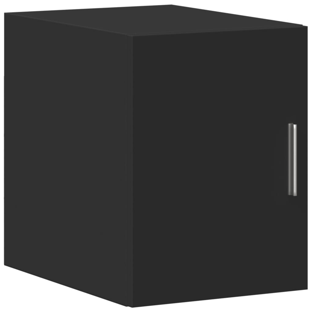 vidaXL Dulap depozitare slim negru 30x42,5x225 cm lemn prelucrat