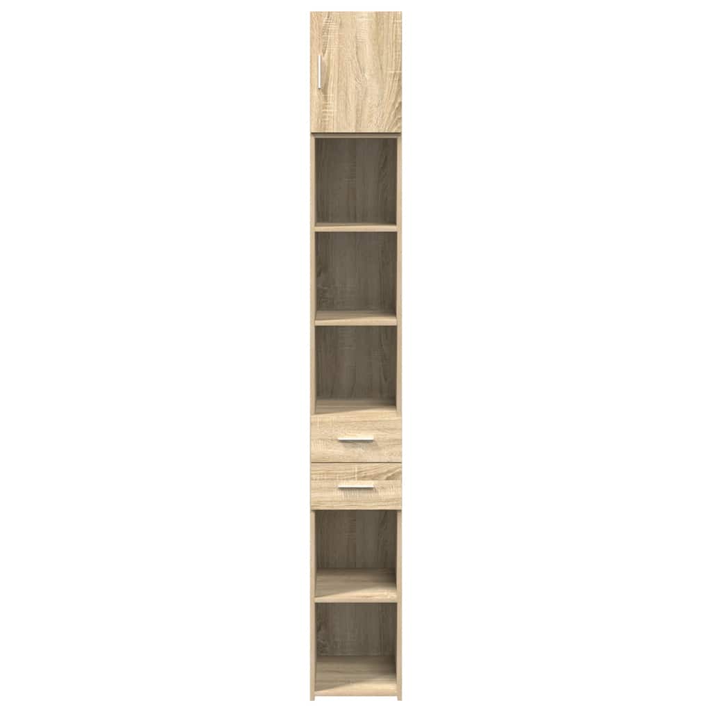 vidaXL Dulap depozitare slim stejar sonoma 30x42,5x225cm lemn compozit