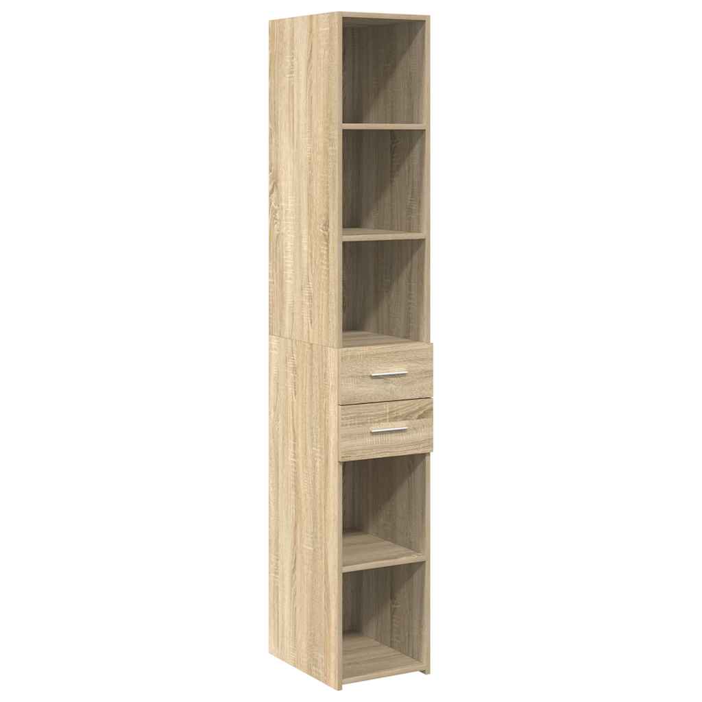vidaXL Dulap depozitare slim stejar sonoma 30x42,5x225cm lemn compozit