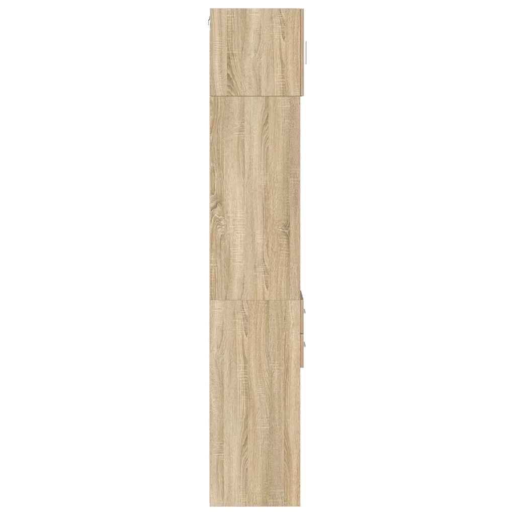 vidaXL Dulap depozitare slim stejar sonoma 30x42,5x225cm lemn compozit