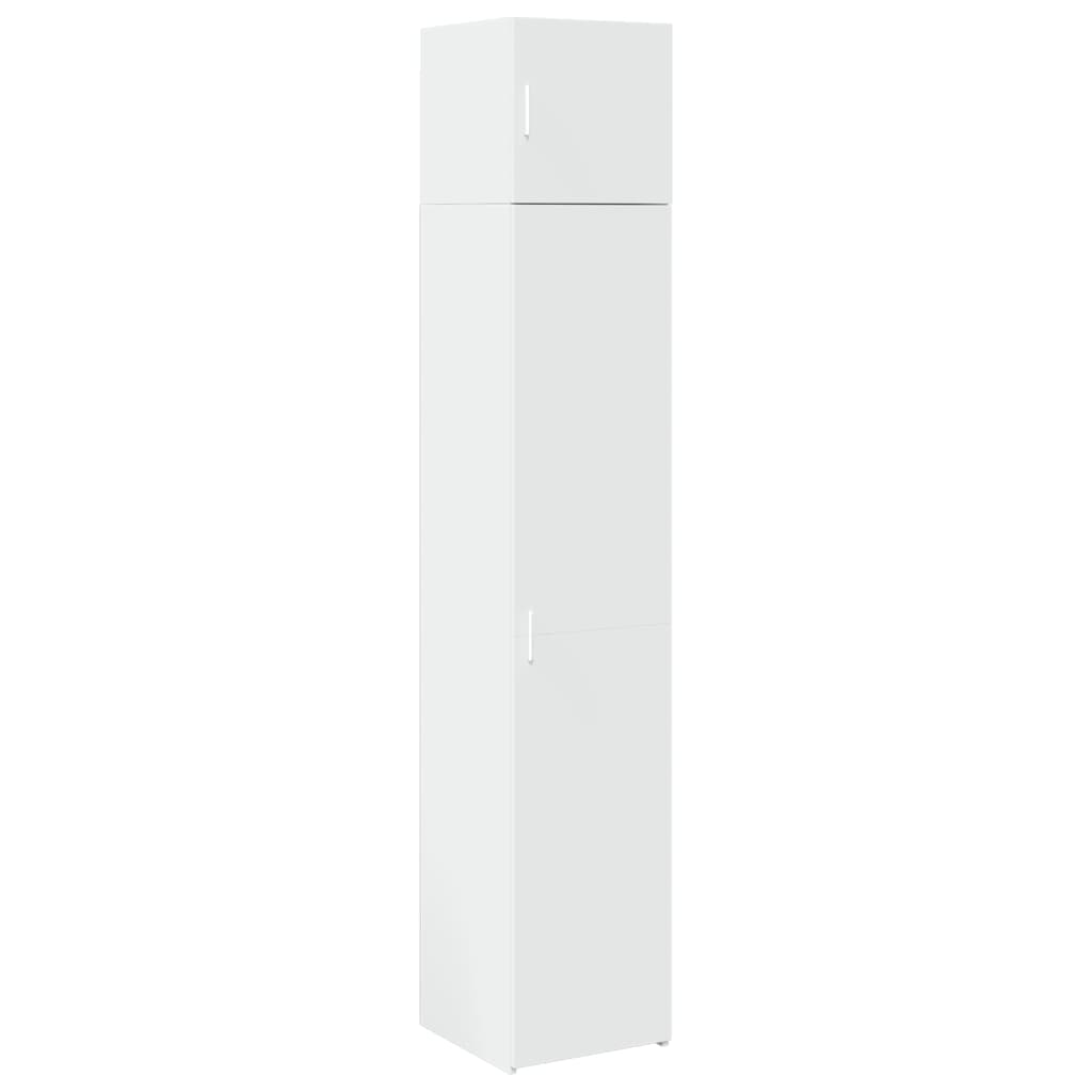 vidaXL Dulap depozitare slim alb 40x42,5x225 cm lemn prelucrat