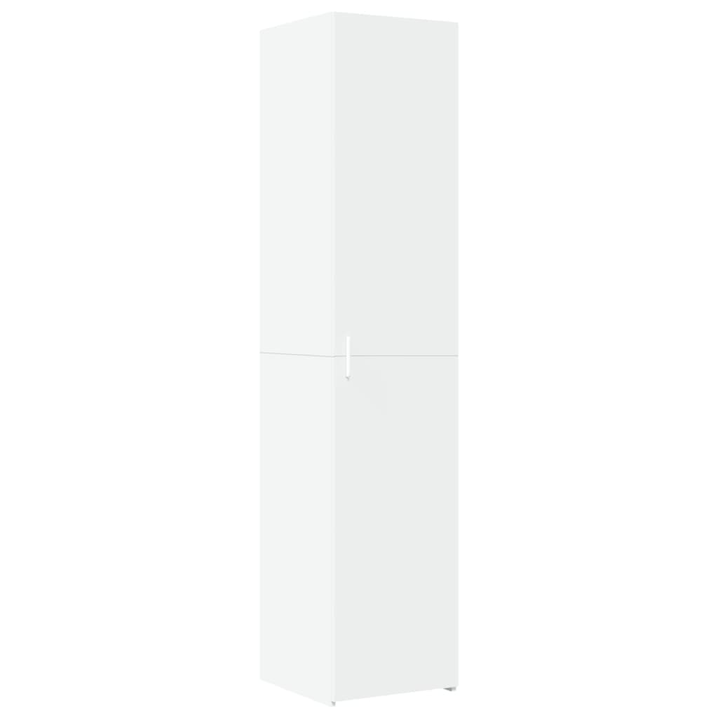 vidaXL Dulap depozitare slim alb 40x42,5x225 cm lemn prelucrat