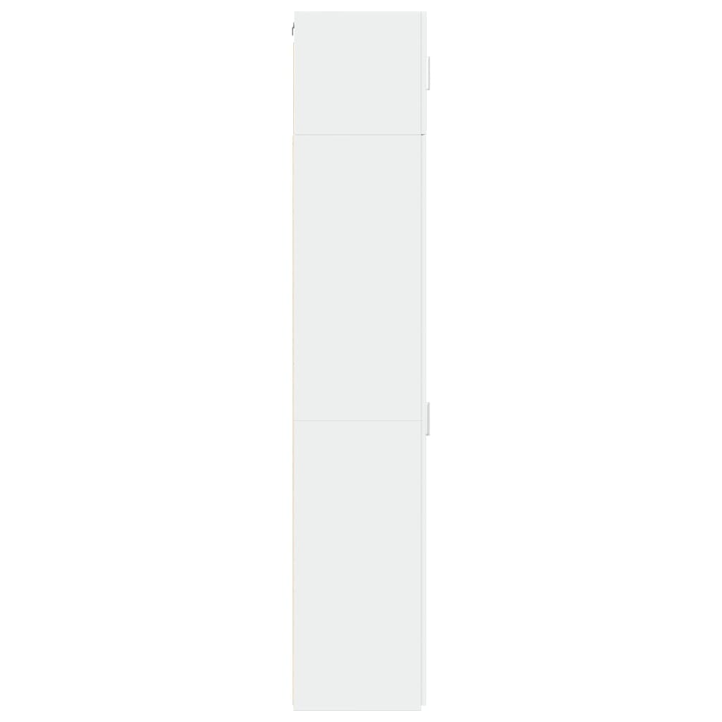 vidaXL Dulap depozitare slim alb 40x42,5x225 cm lemn prelucrat